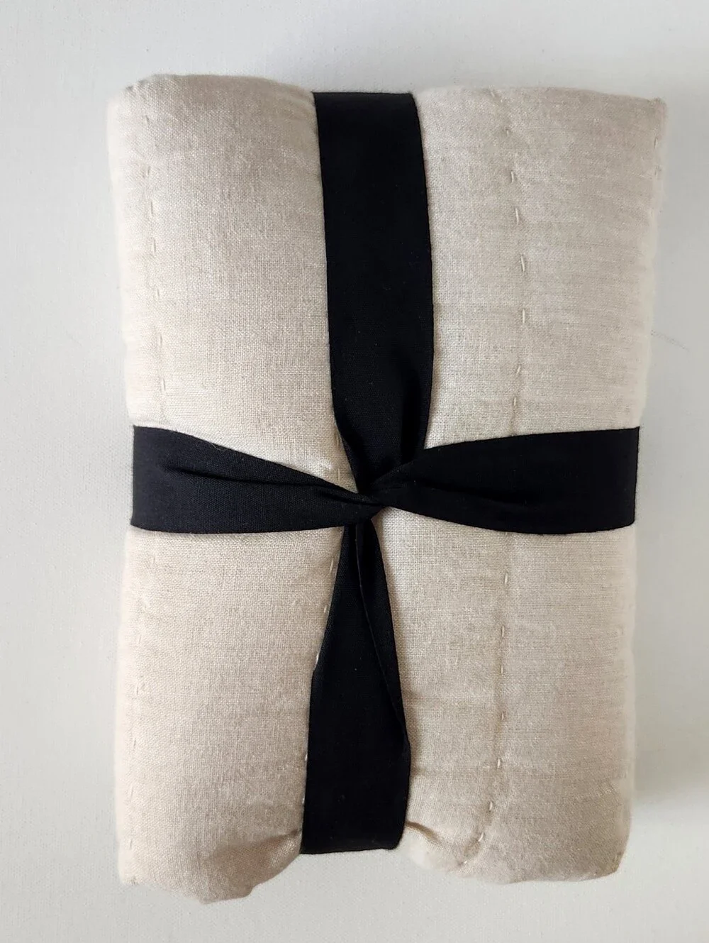 1x West Elm Euro Sham - European Flax Linen Cotton Pick Stitch - New NWT